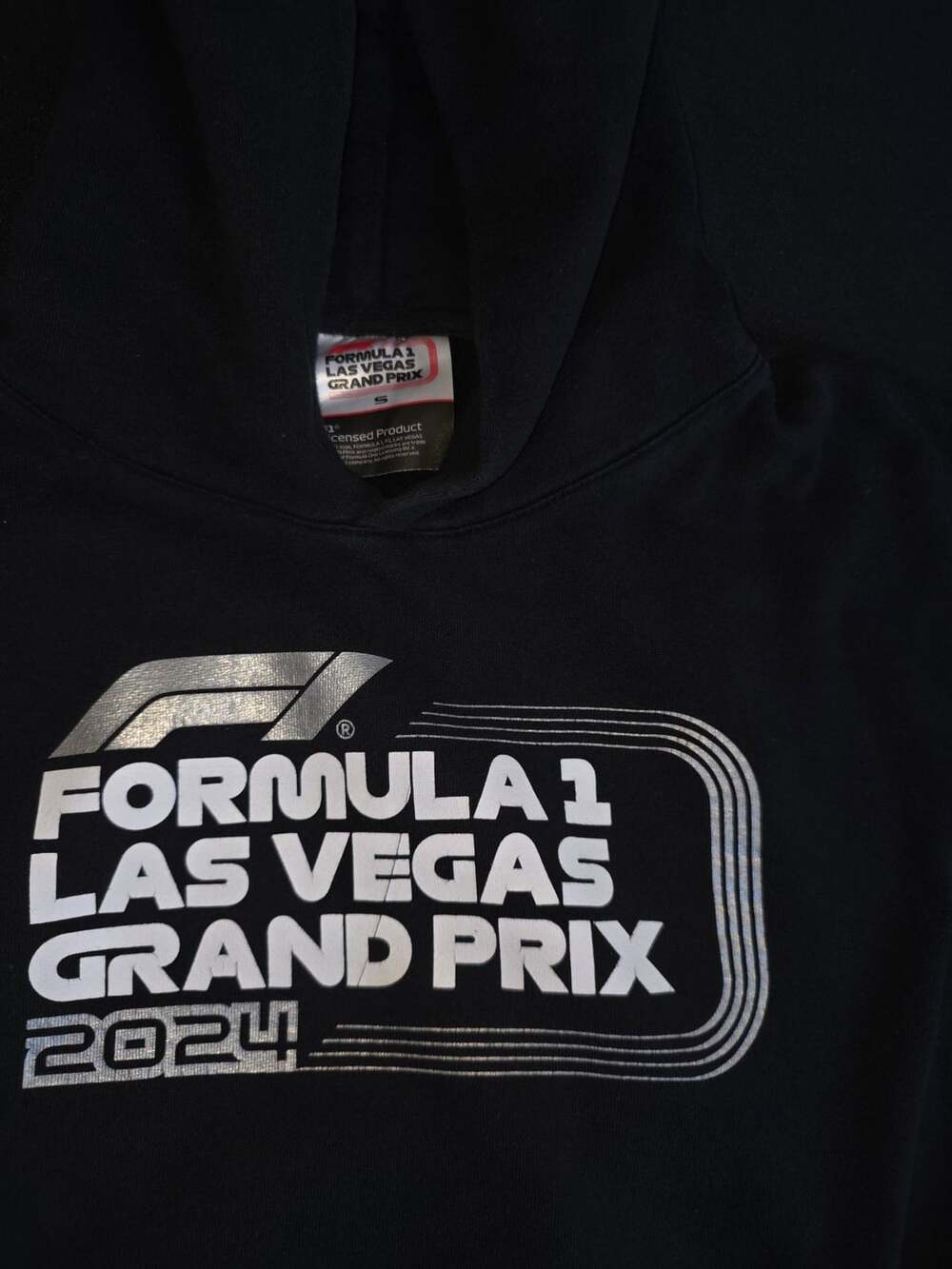 Formula 1 Las Vegas Grand Prix 2024 Hoodie Size S Black Licensed